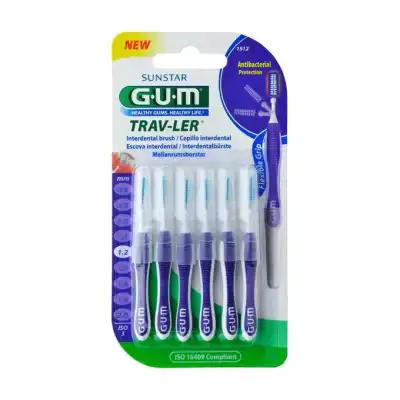Gum Travler Brossettes Inter-dentaires Violet 1,2mm B/6 à QUINCAMPOIX