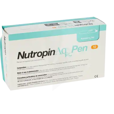 Nutropinaq Pen Stylo Injecteur D'hormone De Croissance à PINS-JUSTARET