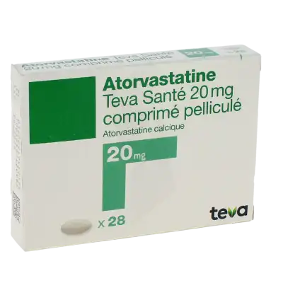 Atorvastatine Teva Sante 20 Mg, Comprimé Pelliculé à Hagetmau