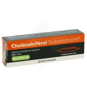 Cholecalciferol Substipharm 80 000 Ui, Solution Buvable En Ampoule