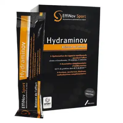 Hydraminov Boisson Effort Neutre 10sticks/30g à VERNOUX EN VIVARAIS