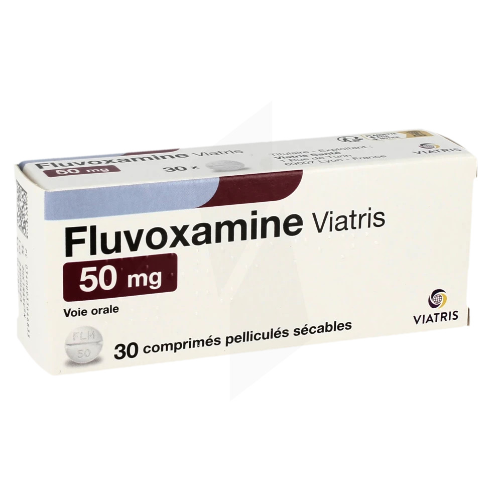 Fluvoxamine Viatris 50 Mg, Comprimé Pelliculé Sécable