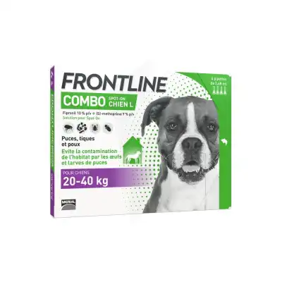 Frontline Combo Solution Externe Chien 20-40kg 4doses à VILLERS-LE-LAC