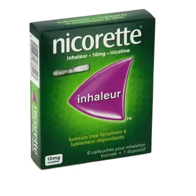 Nicorette Inhaleur 10 Mg, Cartouche Pour Inhalation Buccale à Paris