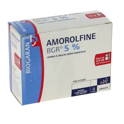 Amorolfine Bgr 5 %, Vernis à Ongles Médicamenteux à Mérignac