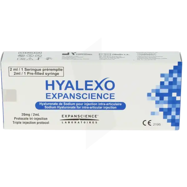 Hyalexo Expanscience Solution Injectable 1 Seringue Préremplie/2ml