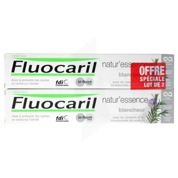 Fluocaril Nature'essence Dentifrice Blancheur 2t/75ml