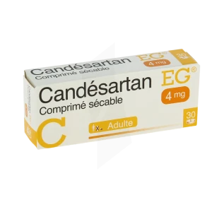 Candesartan Eg 4 Mg, Comprimé Sécable