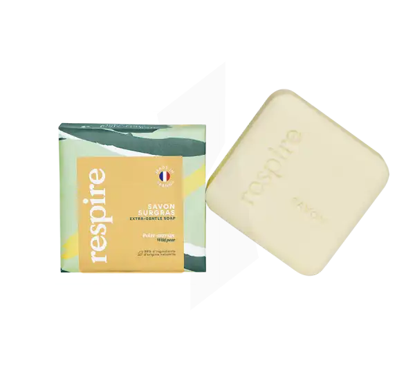 Respire Pain De Savon Naturel Corps Poire Sauvage Etui/20g