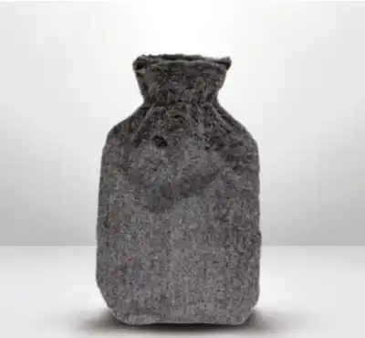 Bouillote Fourrure Taupe à Paris