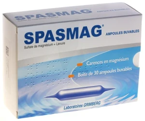 Spasmag, Solution Buvable En Ampoule