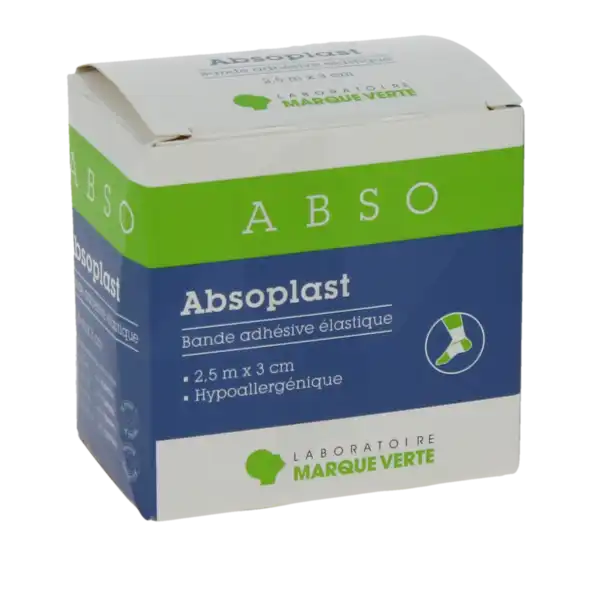 Absoplast Bande Adhésive élastique 2,5 M X 3 Cm