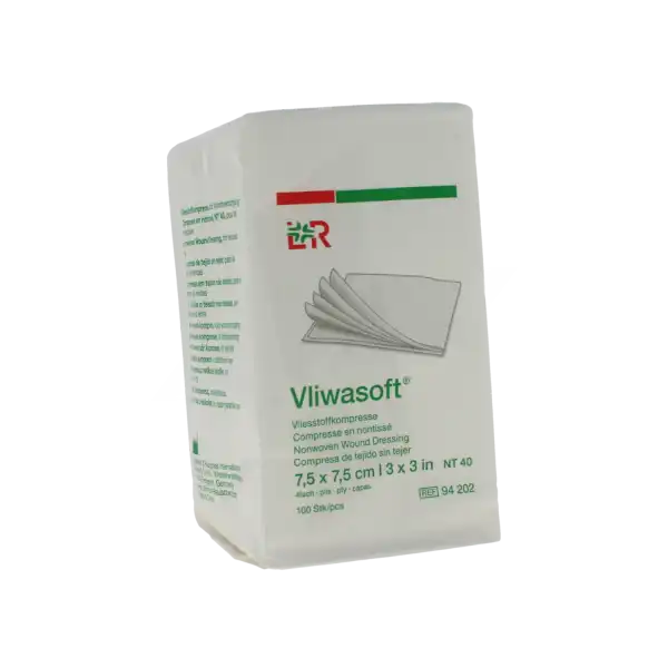 Vliwasoft Compresse En Non Tissé 7,5x7,5cm Sachet/100