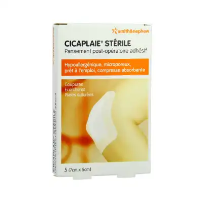 Cicaplaie Sterile, 5 Cm X 7 Cm , Bt 5 à FLEURANCE
