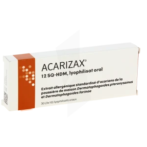 Acarizax 12 Sq-hdm, Lyophilisat Sublingual