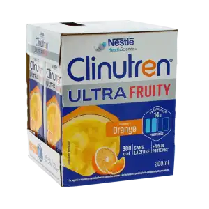 Clinutren Ultra Fruity Nutriment Orange 4 Briquettes De 200 Ml à Talence