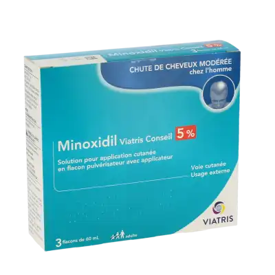 Minoxidil Viatris Conseil 5 %, Solution Pour Application Cutanée à Cholet