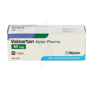 Valsartan Viatris 40 Mg, Comprimé Pelliculé Sécable