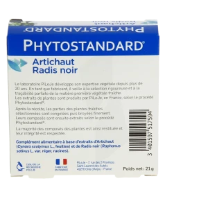 Pileje Phytostandard - Artichaut / Radis Noir 30 Comprimés