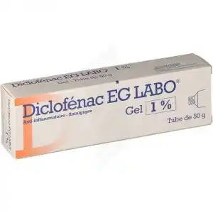 Diclofenac Eg Labo 1 %, Gel à LA-RIVIERE-DE-CORPS