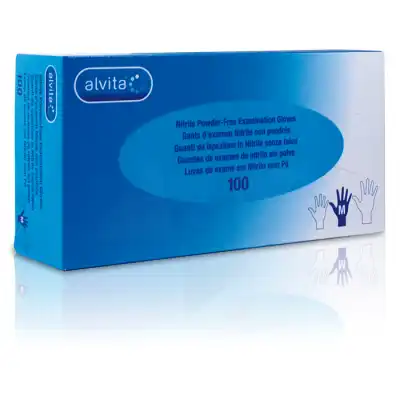 Alvita Gant Examen Nitrile Non Poudrés M B/100 à TOULON