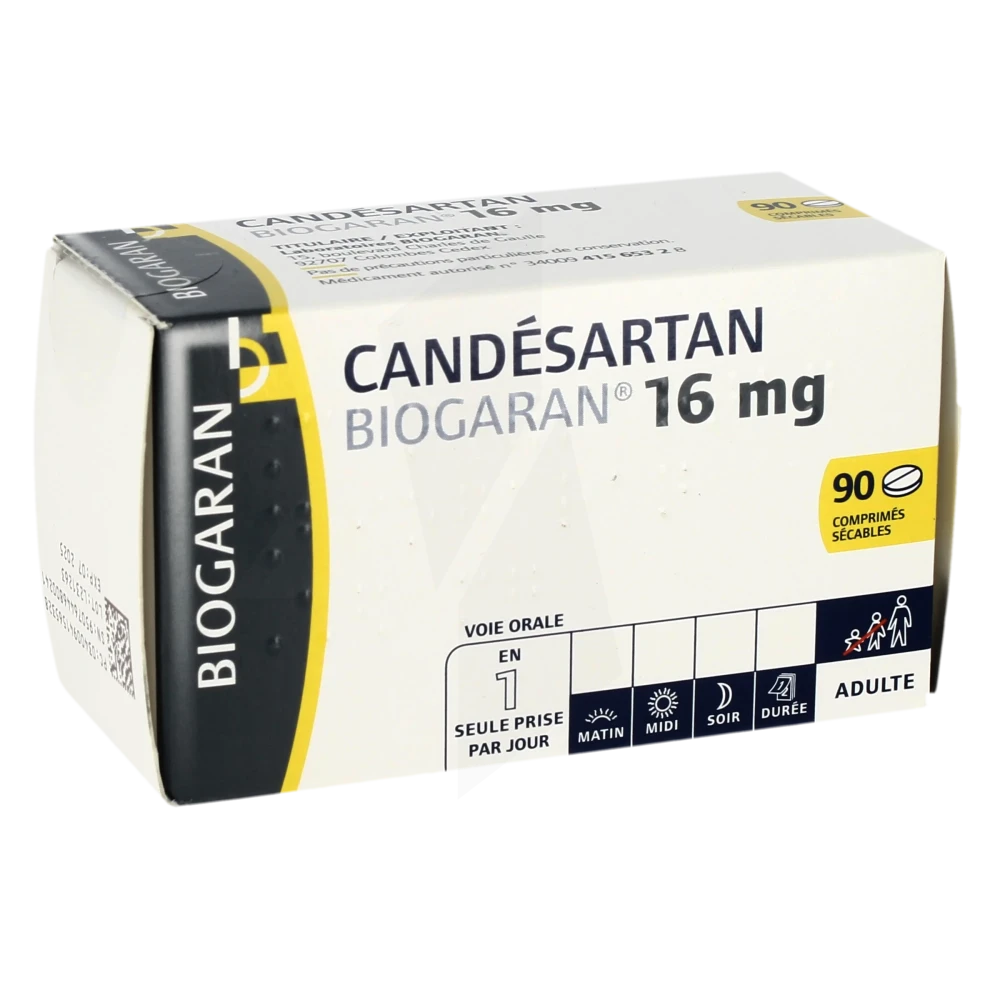 Candesartan Biogaran 16 Mg, Comprimé Sécable