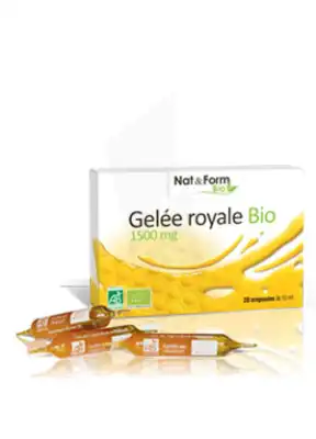 Nat&form Bio Gelée Royale Solution Buvable 10amp/10ml à BARENTIN