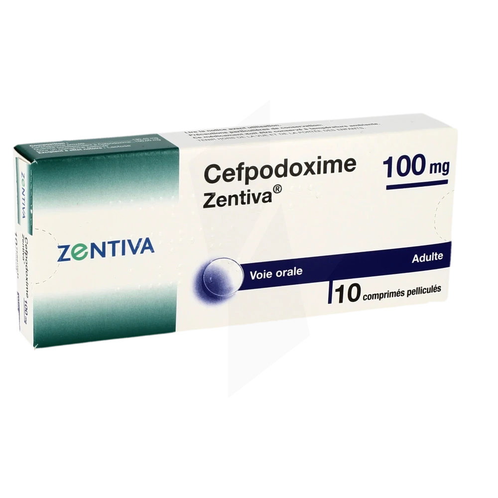 Cefpodoxime Zentiva 100 Mg, Comprimé Pelliculé