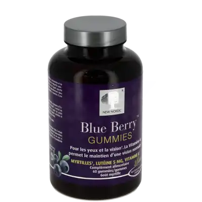 New Nordic Blue Berry Visée Oculaire Gummies Pot/60 à VILLENAVE D'ORNON