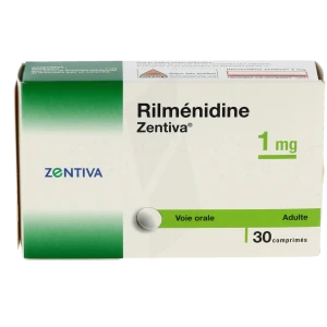 Rilmenidine Zentiva 1 Mg, Comprimé