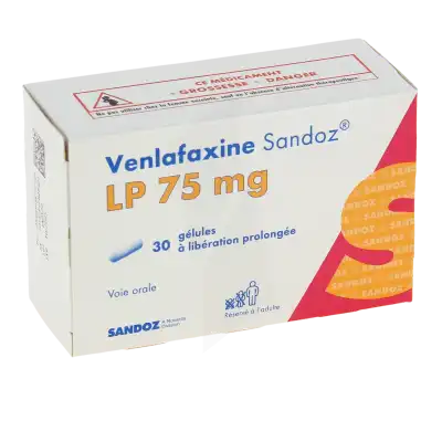 Venlafaxine Sandoz Lp 75 Mg, Gélule à Libération Prolongée à GRENOBLE