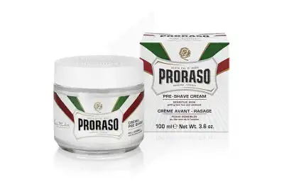 Proraso Crème Avant Rasage Peaux Sensibles Pot/100ml à ANGLET