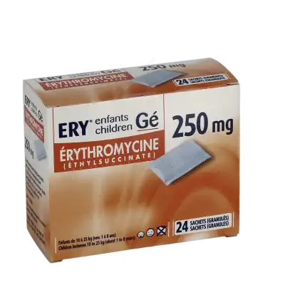 ERY ENFANTS 250 mg, granulés en sachet