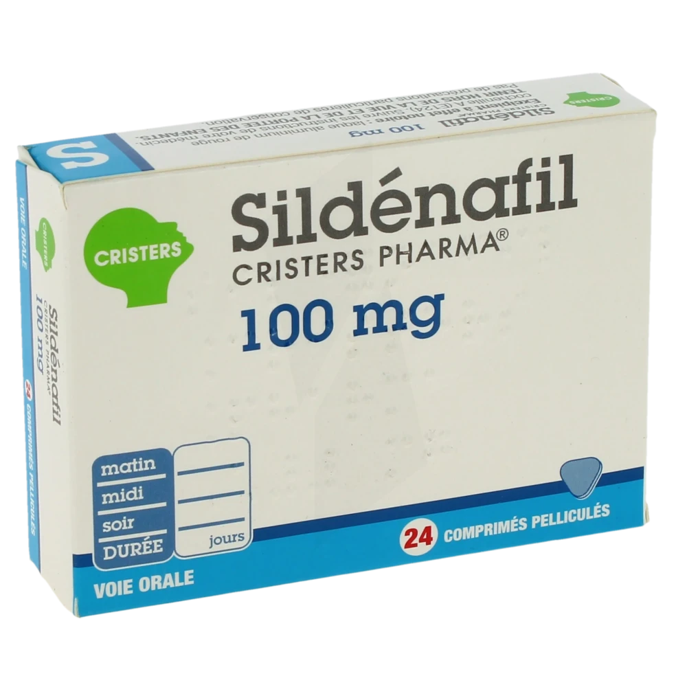 Sildenafil Cristers Pharma 100 Mg, Comprimé Pelliculé
