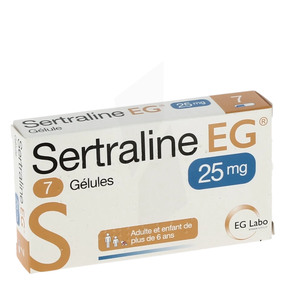 Sertraline Eg 25 Mg, Gélule