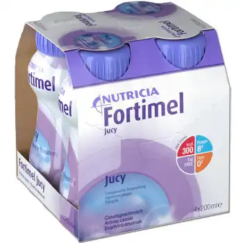 Fortimel Jucy Nutriment Cassis 4 Bouteilles/200ml à PARON