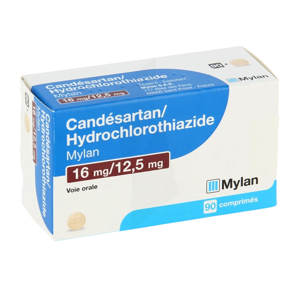 Candesartan/hydrochlorothiazide Viatris 16 Mg/12,5 Mg, Comprimé