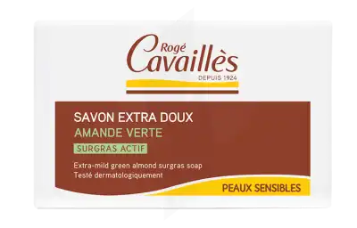 Rogé Cavaillès Savon Solide Surgras Extra Doux Amande Verte 150g à CUISERY