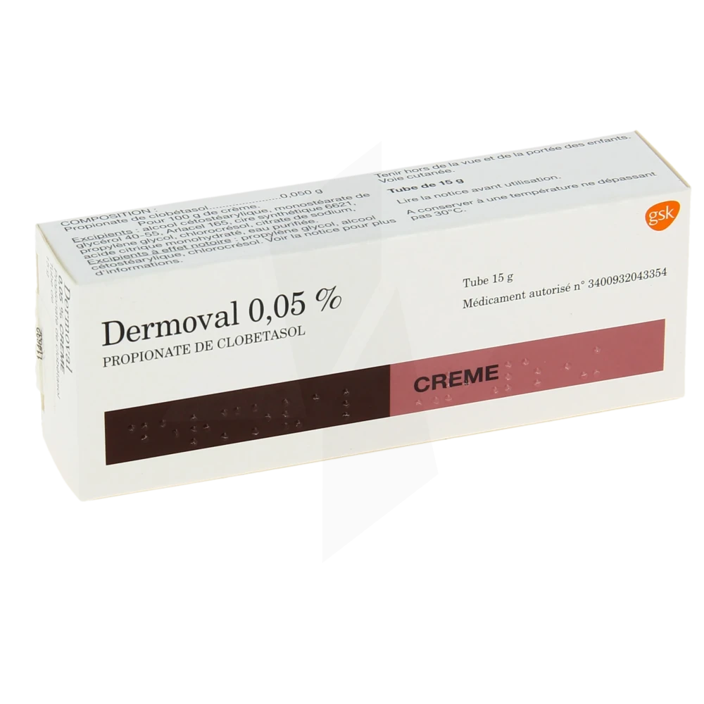Dermoval 0,05 %, Crème