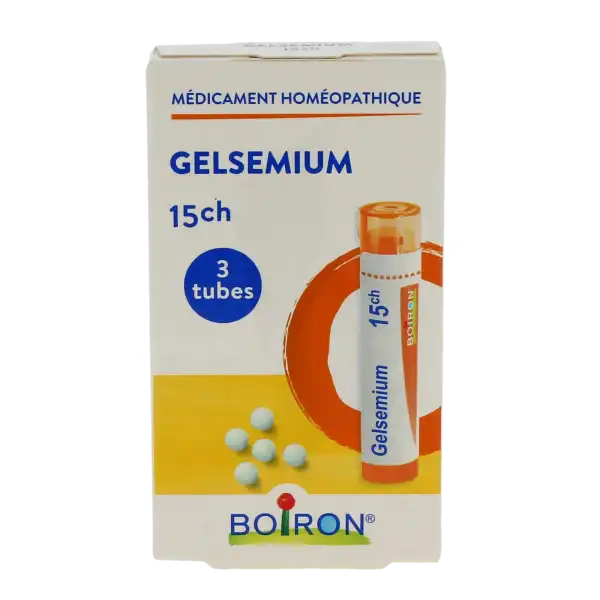 Boiron Gelsemium 15ch Granules 3 Tubes De 4 G