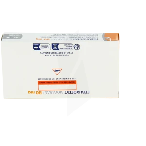 Febuxostat Biogaran 80 Mg, Comprimé Pelliculé