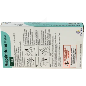 Risperidone Viatris 1 Mg, Comprimé Orodispersible