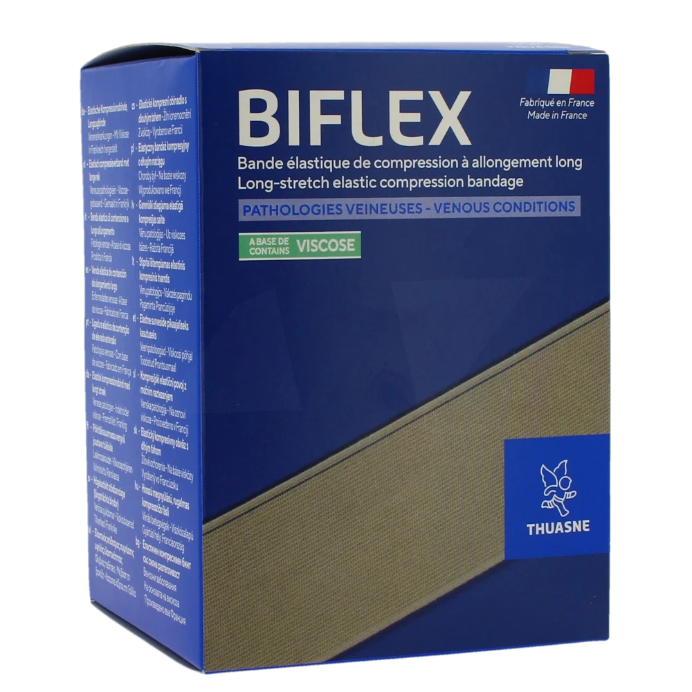 Thuasne Biflex Bande Contention Légère Beige 10cmx3m