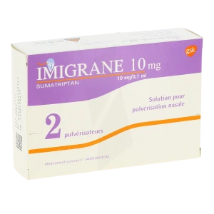 Imigrane 10 Mg/0,1 Ml, Solution Pour Pulvérisation Nasale