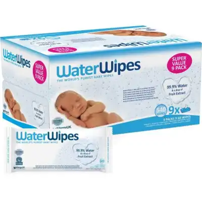 Waterwipes Lingette nettoyante bébé 9*B/60