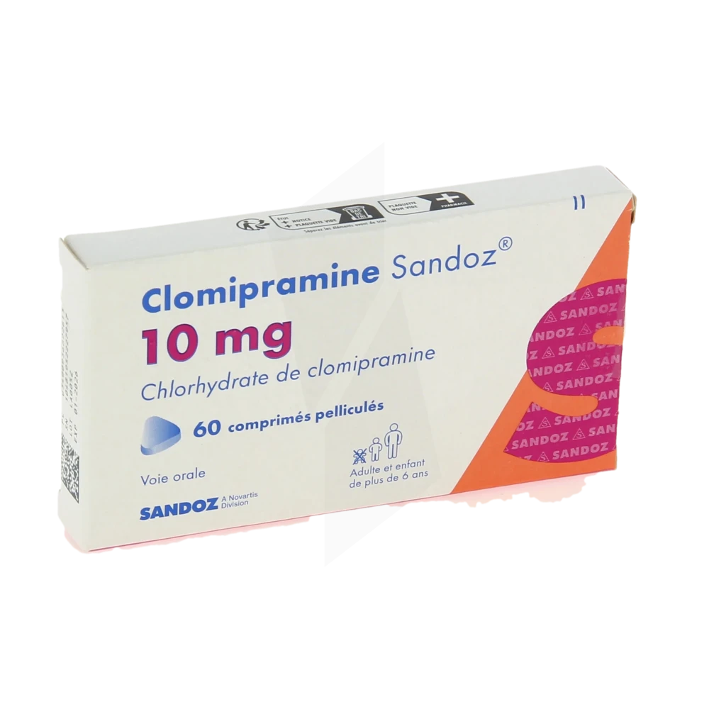 Clomipramine Sandoz 10 Mg, Comprimé Pelliculé