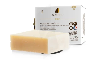 Grand Cru Mousse De Karité - Savon-shampoing Solide 3 En 1
