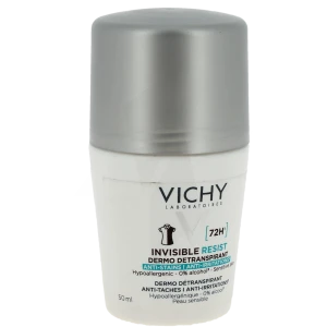 Vichy Deodorant Dermo-tolerance Dermo-détranspirant Invisible Protect 72h Anti-taches Anti-irritations Roll-on/50ml