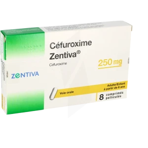 Cefuroxime Zentiva 250 Mg, Comprimé Pelliculé