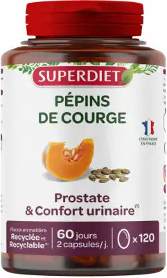 Superdiet Huile De Pépins De Courge Bio Caps B/120 à Nogaro